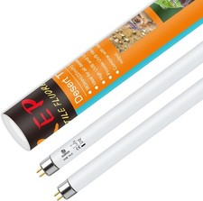 T5 UVB Reptile Light 24W 10.0 UVA UVB Bulb 2 Pack for Bearded Dragon R047