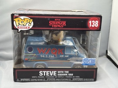 Funko POP! Rides Stranger Things Steve with Squawk Van Vinyl Figur 138. 6151