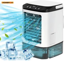Portable Quiet Air Con Cooler Air Filter Cooler Fan LED Night Light Home Office