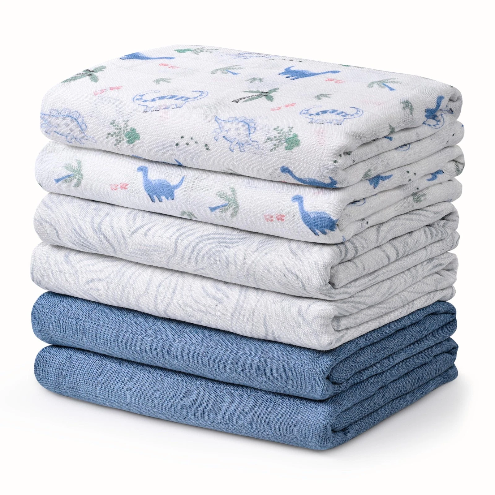 Receiving Blanket Boy Cotton Muslin Swaddle Blankets Girl Newborn Squares Bre...