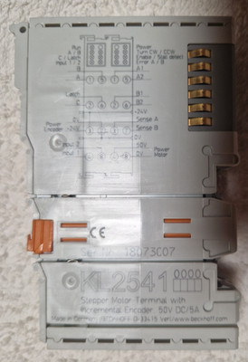 BECKHOFF KL2541 Stepper Motor Terminal with Incremental Encoder 50V DC/5A