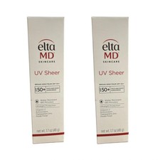 EltaMD UV Sheer Broad-Spectrum SPF 50 1.7oz / 50ml - 2 Packs - EXP: 11/2025