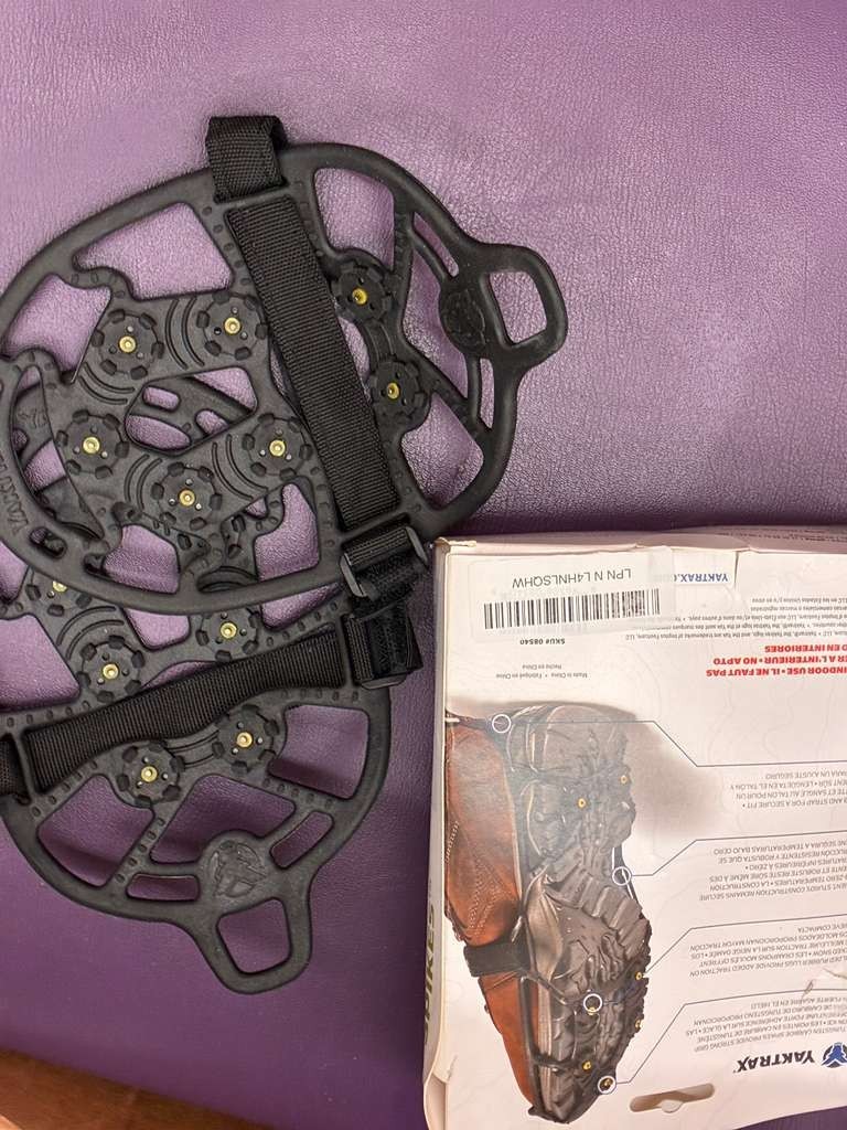 Yaktrax Spikes for Walking on Ice and Snow Alloy Steel 1 Pair S/M