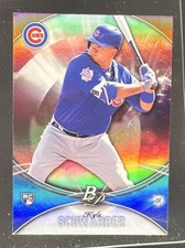 2016 BOWMAN PLATINUM #32 KYLE SCHWARBER RC CUBS