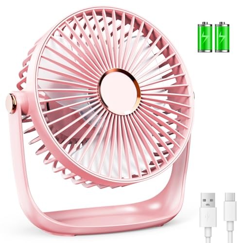 iNeibo Desk table fan,USB-type C 2400mAh Battery  Assorted colors 