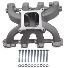 For Gen Iii Ls1ls2 Rpm 3500-8000 Satin Aluminum Cathedral Carb Intake Manifold