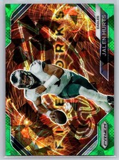 2023 Panini Prizm #F-1 Jalen Hurts Fireworks Prizms Green Ice Eagles