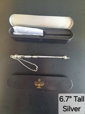 Puntero BRTAGG Yad Torá, puntero bíblico, herramienta de lectura bíblica (6,7" de alto, plateado)