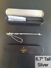 BRTAGG Yad Torah Pointer, Bible Pointer, Bible Reading Tool (6.7" Tall, Silver)