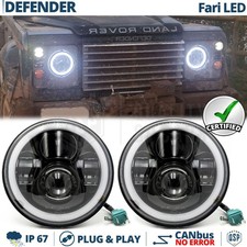 FARI Full LED Per LAND ROVER DEFENDER Angel Eyes DRL Luce Bianca 6500K