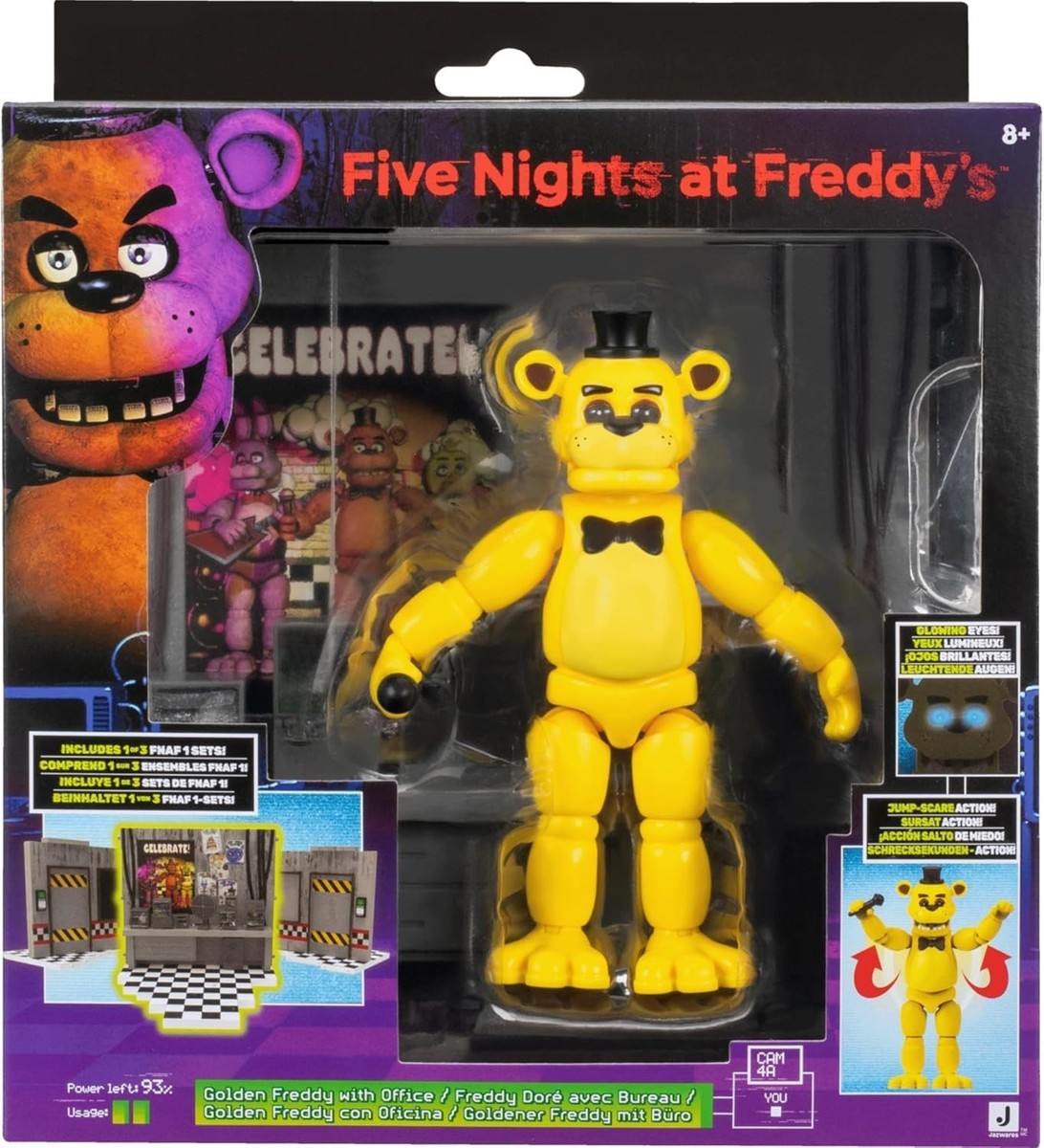 Five Nights at Freddys Golden Freddy with Office Set Jumpscare