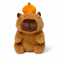 Capybara PlüSch Capybara Kuscheltier 20Cm PlüSchtier Stofftier Mit Orange