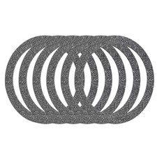 6Pcs Magnetic Adapter Ring, Magnetic Wireless Charger Conversion Kit, Black