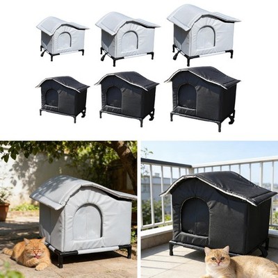 Katzenhaus verstecktes Haus Outdoor isoliert winddicht Vorhang regendicht Tierheim