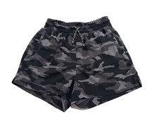 Athleta Girl XL 14 Play More 3" Short Camo Black Gray