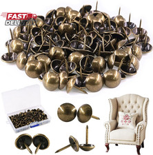 300-Pcs 7/16'' 11Mm Antique Upholstery Decorative Tacks Furniture Sofa Thumb T