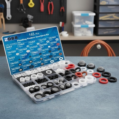 #ad #ad 165 Piece Plumbing Washer Assortment Kit with Silicone Hose Gaskets amp; Filters $25.99