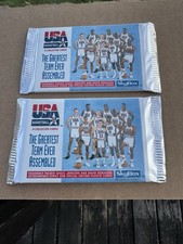 1992 SkyBox USA Dream Team Sealed Packs (2) Michael Jordan Bird