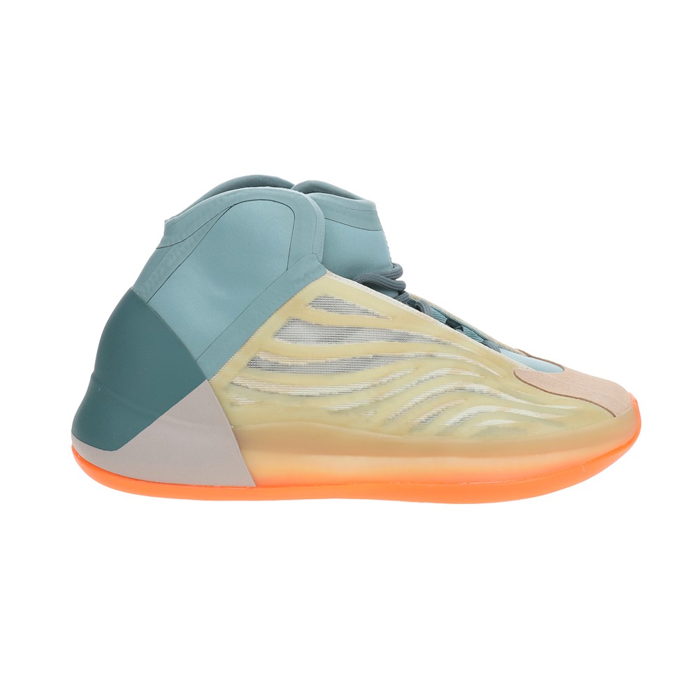 adidas  Yeezy Quantum Basketball  Mens Beige, Blue, Orange Sneakers Athletic Sho