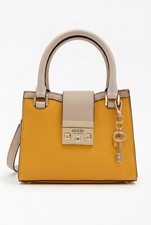 Guess Mini Satchel Crossbody Bag Mustard Yell...