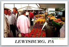 Postcard Pennsylvania Lewisburg Farmers Market 55P