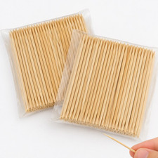 Tooth Picks Wooden Bamboo Sticks Dental Floss Oral Hygiene Fruit Cocktail Cheese