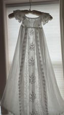 Antique Aryshire Christening Gown, 1840’s Museum Piece Good Condition