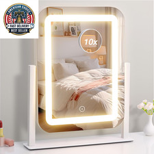 Vanity Mirror with Lights, 12" 13.9" Makeup Mirror with LED Lights, Lighted Make