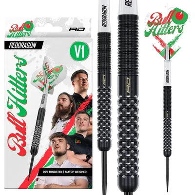REDDRAGON 23 GRAM RED DRAGON BULL HITTERS 90% TUNGSTEN STEEL TIP DARTS