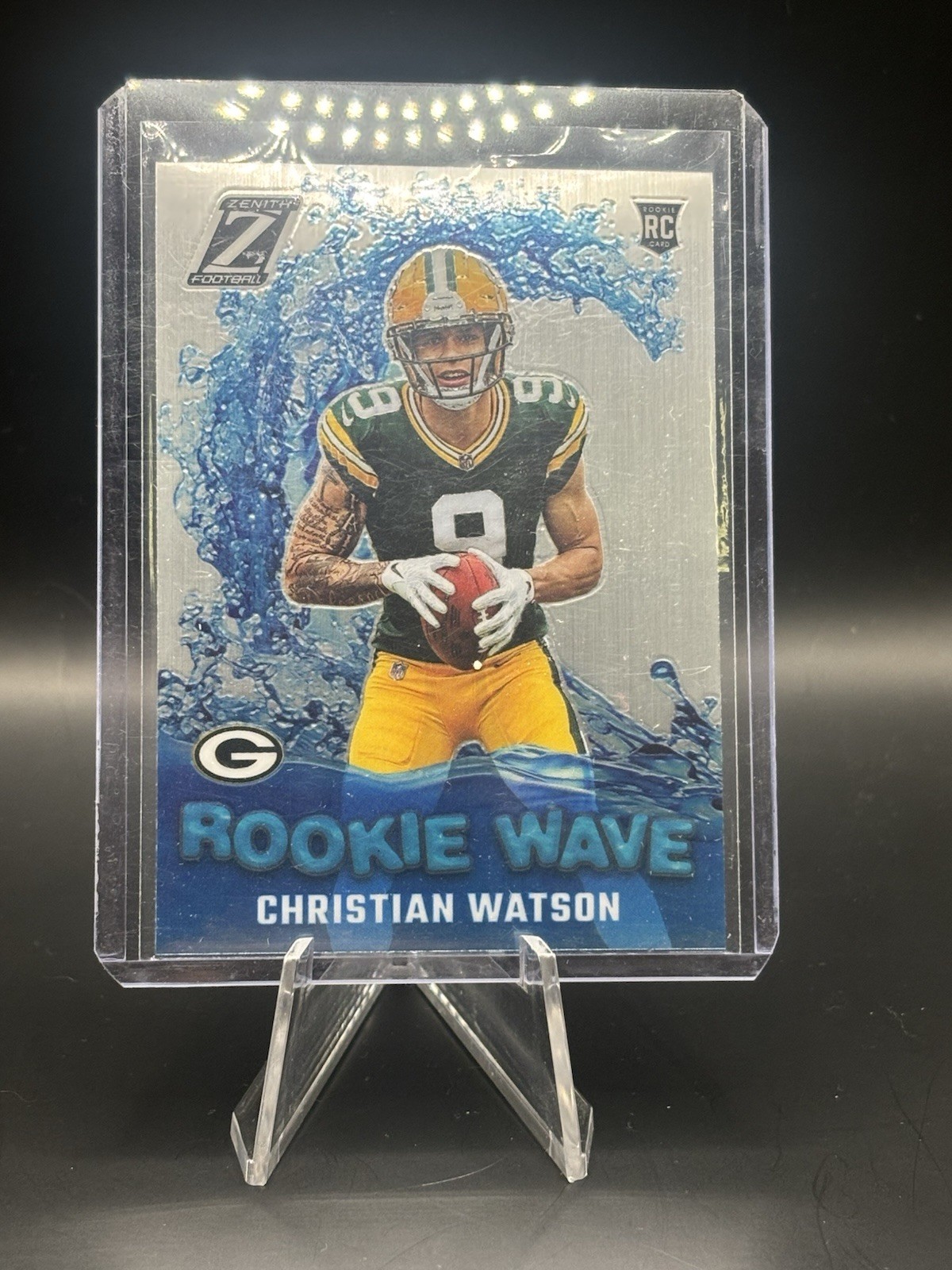 Christian Watson Rookie Wave Insert RC (2022 Panini Zenith)