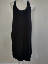 Marc By Marc Jacobs Black & Blue Color block Racerback Dress M Minimalist Grunge