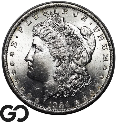 1884-O Morgan Silver Dollar Coin Blast White Luster! Superb Gem BU++