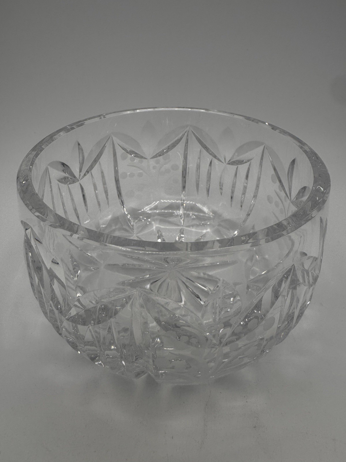 3-Inch High Cut Crystal Candy Bowl with 4.5-Inch Diameter