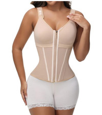 Waist Trainer Corset for Women Tummy Control Body Shaper Zipper Vest