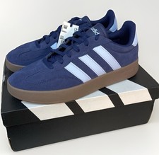 Adidas Barreda Decode Men\'s Sz 10 Tennis Sneakers Navy Suede Light Blue JR5533 Size 10.5 - Adidas Barreda Dark Blue Glow Blue for sale  main image 2