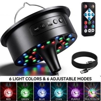 Disco Motor Rotating Mirror Ball Spinner Remote Adjustable Speed for DJ Party