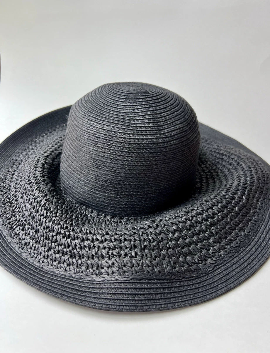 J. Crew Wide Brim Straw Hat Gross Grain Ribbon S/M Straw Hat With Grosgrain Ribbon For Women | J.Crew main image 4