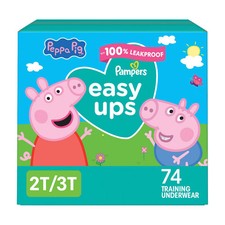 Easy Ups Girls' Disposable Training Underwear - 2T-3T - 74ct