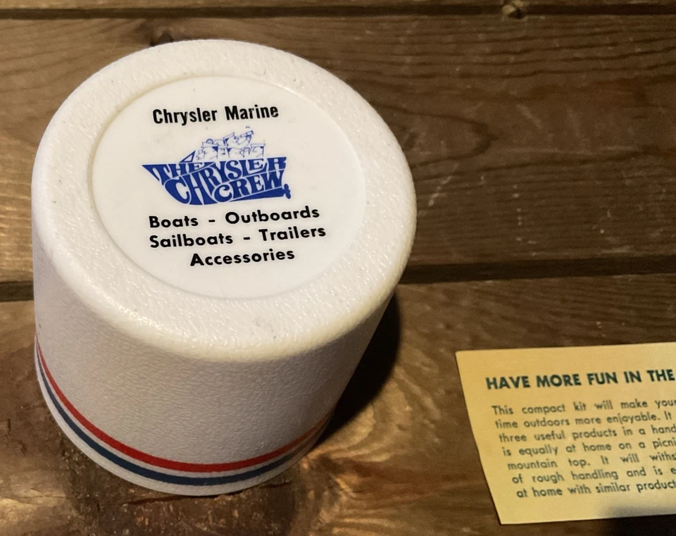Винтажный Chrysler морской лодки экипажа набор комплект - в оригинальном контейнере читать - Изображение 2 из 4