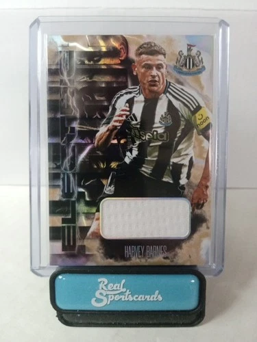 2025-26 Futera Fans Selection Newcastle Harvey Barnes Onyx /7 Electric Game-Used