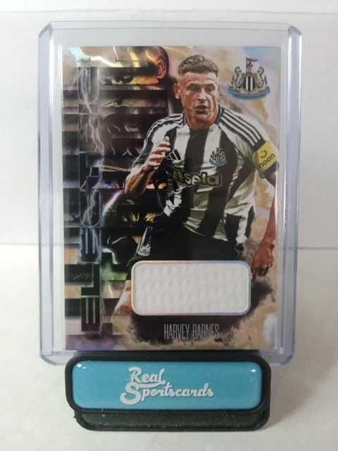 2025-26 Futera Fans Selection Newcastle Harvey Barnes Onyx /7 Electric Game-Used