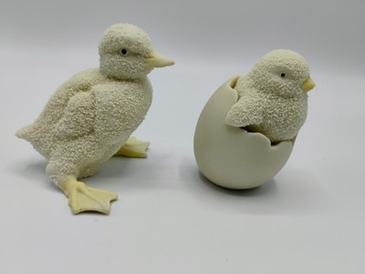 Department 56 Hatching Baby Chick & Duckling Figurines Spring Farmhouse Decor