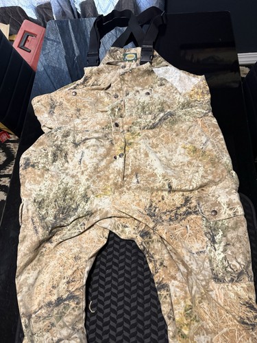 Cabela's Hunting Clothes Lot 2 Bib Overalls Camo & Brown 2 Vests Blaze Orange XL