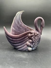 Midcentury Royal Haeger Purple Swan Planter 7.5x8” Has Chip