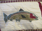 Full/Queen "Gone Fishing" Quilt 87" x 87" & 2 Shams — photo 3