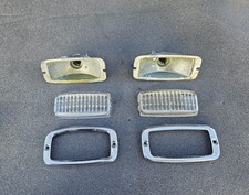 Vintage Volkswagen Porsche Hella Back Up Light Lens Bezels Housings