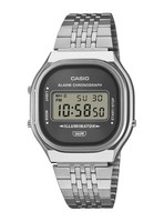 Casio A140WE-8AEF Digital Quarzuhr Retro Vintage Design Grau Ø36,5Mm