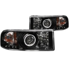 Anzo Halo Projector Headlights For 1994-2001 Dodge Ram 1500 2500 3500 - 111065
