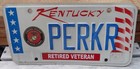 Kentucky (KY) Auto License Plate - Retired Marine Corp Veteran (PERKR) — photo 1