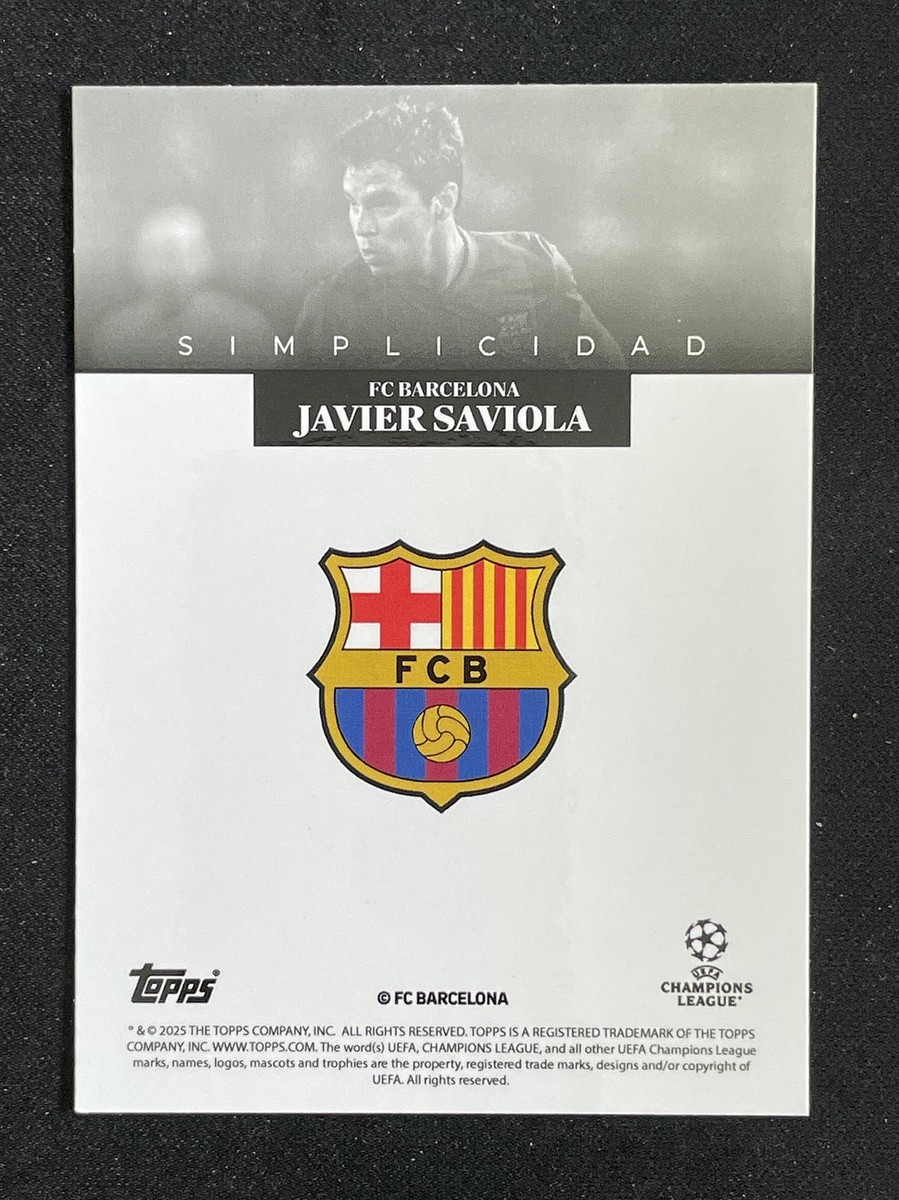 Javier Saviola 2025 Topps Simplicidad Simplicity FC